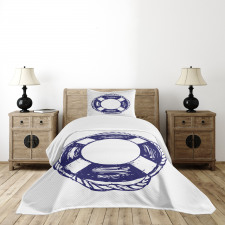 Sketch Life Buoy Bedspread Set