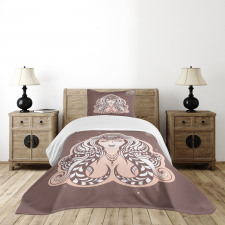 Tribal Woman Art Bedspread Set