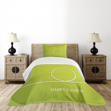 Minimalist Egg Design Bedspread Set