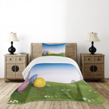 Eggs on the Hills Spring Bedspread Set