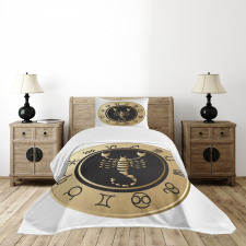 Signs Circle Bedspread Set