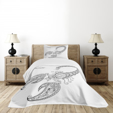 Floral Tattoo Bedspread Set