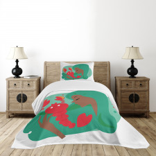 Woman Portrait Bedspread Set