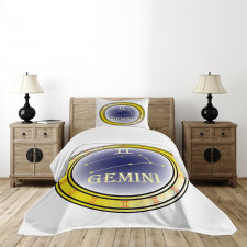 Circle and Signs Bedspread Set