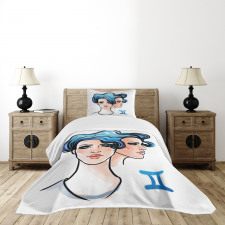 Watercolor Women Bedspread Set