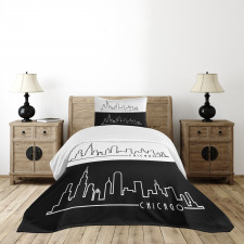 Minimalist City Bedspread Set