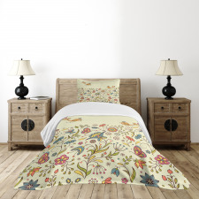 Colorful Summer Petals Bedspread Set