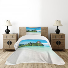 Beach Limestone Rocks Bedspread Set