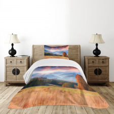 Colorful Fall Scene Bedspread Set