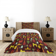 Tequila and Saguro Bedspread Set