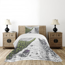 Vintage Green Vineyards Bedspread Set