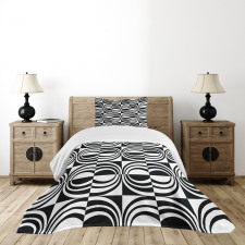 Checkered Curvy Bedspread Set