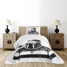 Hipster Walrus Bedspread Set