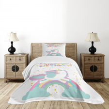 Horse with Rainbow Bedspread Set