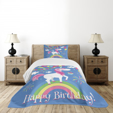 Birthday Cartoon Bedspread Set