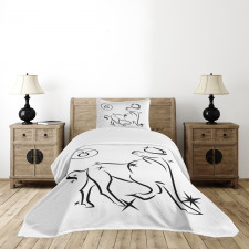 Animals Horoscope Bedspread Set