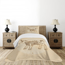 Ornate Ox Bedspread Set