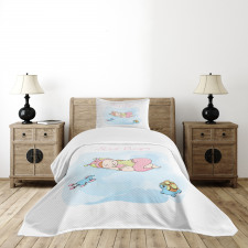 Cartoon Girl Toys Bedspread Set