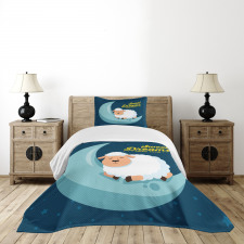 Night Sky Sheep Bedspread Set