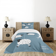 Sheep Moon Star Bedspread Set