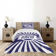 Boys Birthday Navy Tone Bedspread Set