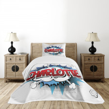 Female Name Cartoon Bedspread Set