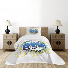 Youthful Teen Comic Book Bedspread Set