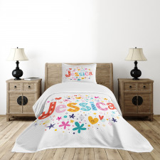 Retro Colorful Motifs Bedspread Set