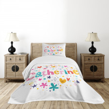 Colorful Alphabet Bedspread Set