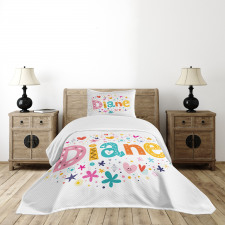 Baby Girl Name Bedspread Set