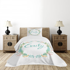 Vintage Leaves Design Bedspread Set