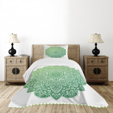 Ornate Floral Design Bedspread Set