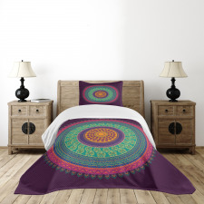 Curls and Petals Oriental Bedspread Set