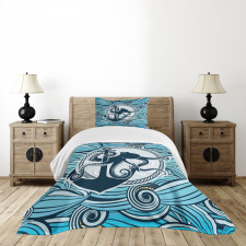 Sea Waves Bedspread Set