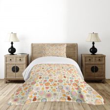 Bees Birds Butterflies Bedspread Set