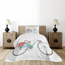 Classic Tour Bike Bags Bedspread Set