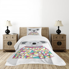 Hipster Animal Shirt Bedspread Set