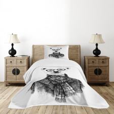 Sketch Bear Bedspread Set