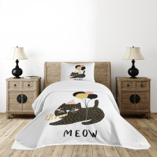 Party Pet with Balloons Bedspread Set