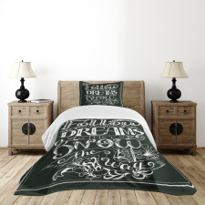 Vintage Motivation Bedspread Set