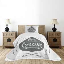 Be Brave Slogan Arrows Bedspread Set