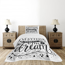 Dream Words Bedspread Set