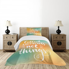 Romantic Saying Design Bedspread Set