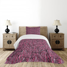 Safari Art Pattern Bedspread Set