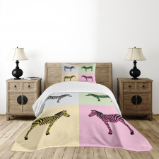 Colorful Frames Pop Bedspread Set