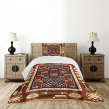 Oriental Rhombus Design Bedspread Set