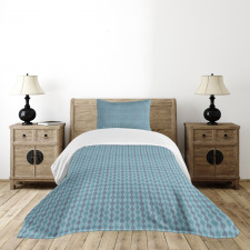 Abstract Doodle Motif Bedspread Set