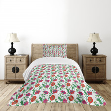 Romantic Spring Petals Bedspread Set