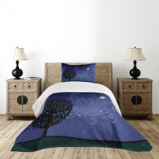 Tree Silhouette Bedspread Set