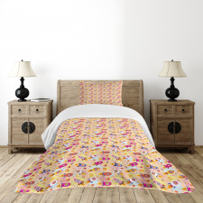 Animals in Rockets Bedspread Set